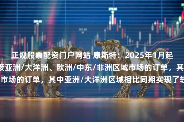 正规股票配资门户网站 康斯特：2025年1月起，已由新加坡子公司承接亚洲/大洋洲、欧洲/中东/非洲区域市场的订单，其中亚洲/大洋洲区域相比同期实现了较快的增长